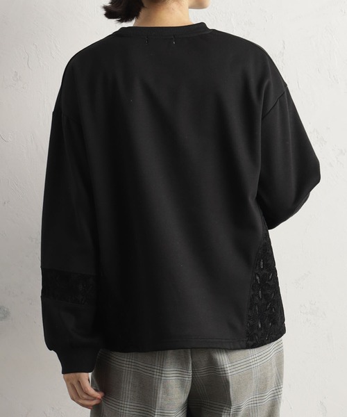 FOUND GOOD（ファウンドグッド）の「ウラシャギーレースキリカエPO（Tシャツ/カットソー・レディース・アイボリー/グレー系8/ブラック・S/M/L）」の6枚目の写真