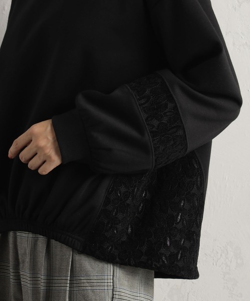 FOUND GOOD（ファウンドグッド）の「ウラシャギーレースキリカエPO（Tシャツ/カットソー・レディース・アイボリー/グレー系8/ブラック・S/M/L）」の7枚目の写真