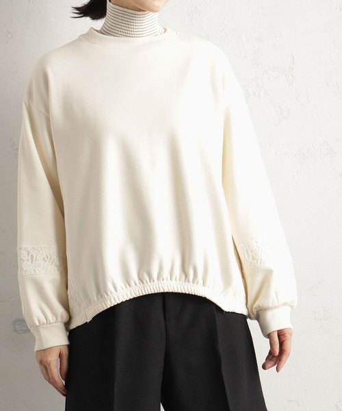 FOUND GOOD（ファウンドグッド）の「ウラシャギーレースキリカエPO（Tシャツ/カットソー・レディース・アイボリー/グレー系8/ブラック・S/M/L）」の12枚目の写真