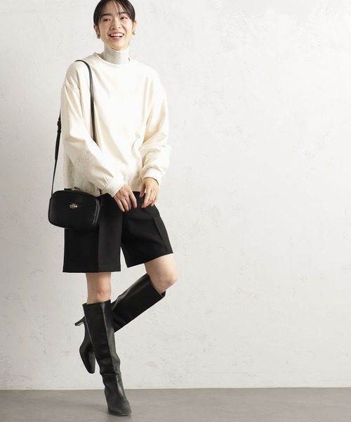 FOUND GOOD（ファウンドグッド）の「ウラシャギーレースキリカエPO（Tシャツ/カットソー・レディース・アイボリー/グレー系8/ブラック・S/M/L）」の15枚目の写真