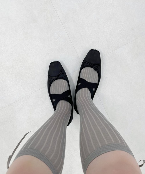 ORiental TRaffic(オリエンタルトラフィック)の「ゴムベルトサテンバレエシューズ 51113(バレエシューズ・レディース・ブラック/ブルー/ベージュ・40/38/39/41/42/35/36/37/34)」の22枚目の写真