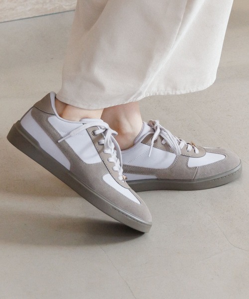 HIMIKO】【撥水】スエードコンビコートソールスニーカー/657101