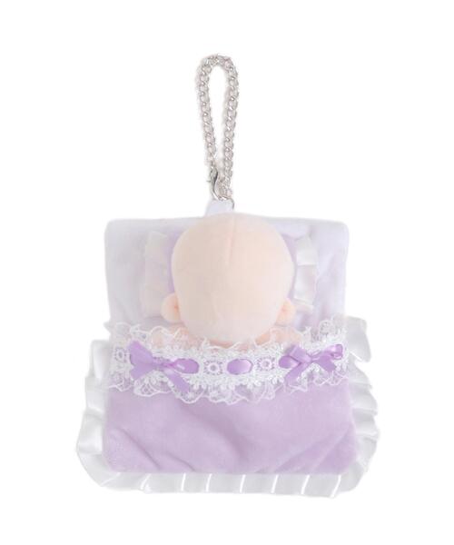 WEGO（ウィゴー）の「WEGO/ふわふわぬい布団キーホルダー【10cm】（フィギュア・レディース・ピンク/ホワイト/グリーン系その他/ライトパープル/サックスブルー/ワイン/イエロー系その他/ブラック・FREE）」の9枚目の写真