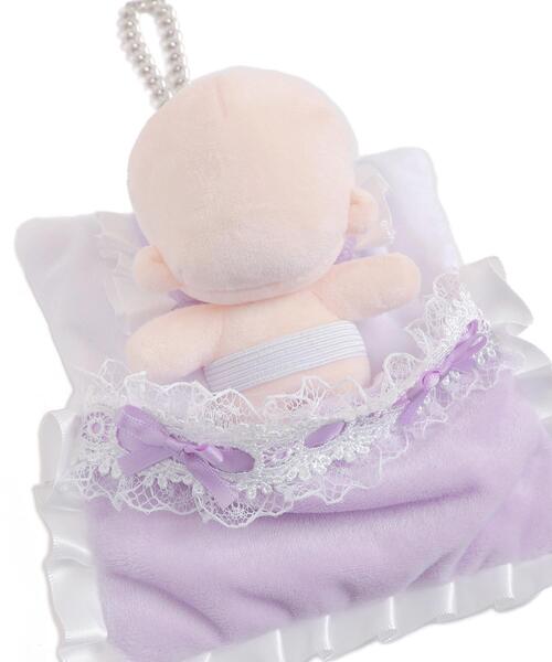 WEGO（ウィゴー）の「WEGO/ふわふわぬい布団キーホルダー【10cm】（フィギュア・レディース・ピンク/ホワイト/グリーン系その他/ライトパープル/サックスブルー/ワイン/イエロー系その他/ブラック・FREE）」の11枚目の写真