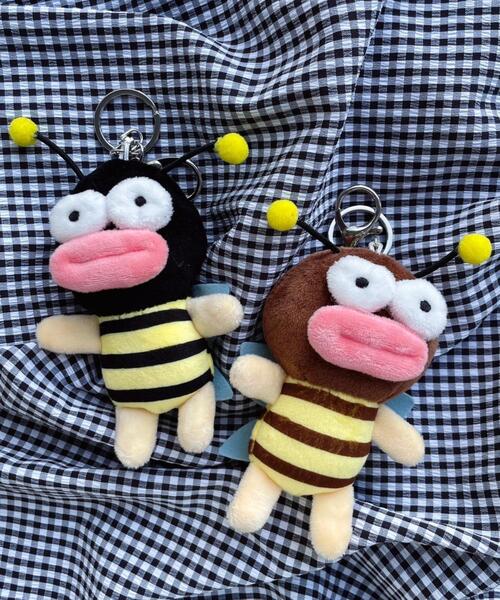 WEGO/スリムたらこみつばちぬいぐるみキーホルダー（キーホルダー