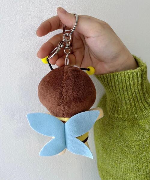 WEGO（ウィゴー）の「WEGO/スリムたらこみつばちぬいぐるみキーホルダー（キーホルダー・レディース・ブラウン/ブラック・FREE）」の8枚目の写真