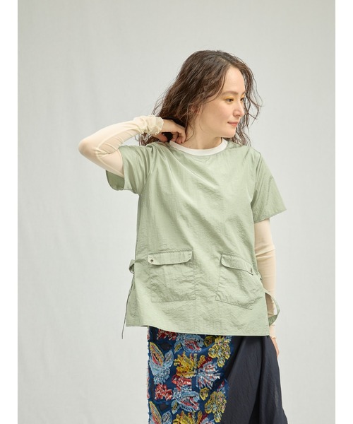 DOLLUPOOPS（ドールアップウップス）の「ミリタリーライクトップス（シャツ/ブラウス・レディース・カーキ/ホワイト・38）」の7枚目の写真