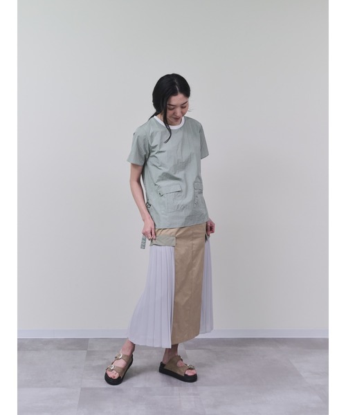 DOLLUPOOPS（ドールアップウップス）の「ミリタリーライクトップス（シャツ/ブラウス・レディース・カーキ/ホワイト・38）」の18枚目の写真