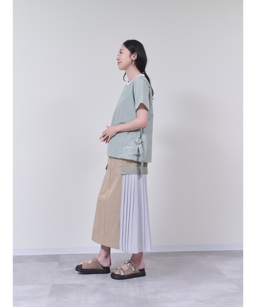 DOLLUPOOPS（ドールアップウップス）の「ミリタリーライクトップス（シャツ/ブラウス・レディース・カーキ/ホワイト・38）」の20枚目の写真