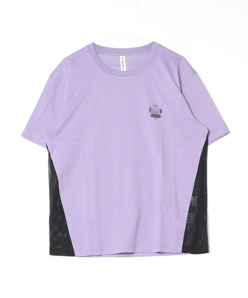 KEEN(キーン)の「NICE MINT MESH TEE / ナイス ミント メッシュ ティー / Tシャツ 半袖(Tシャツ/カットソー・レディース・パープル・M/XL/L/S)」の4枚目の写真