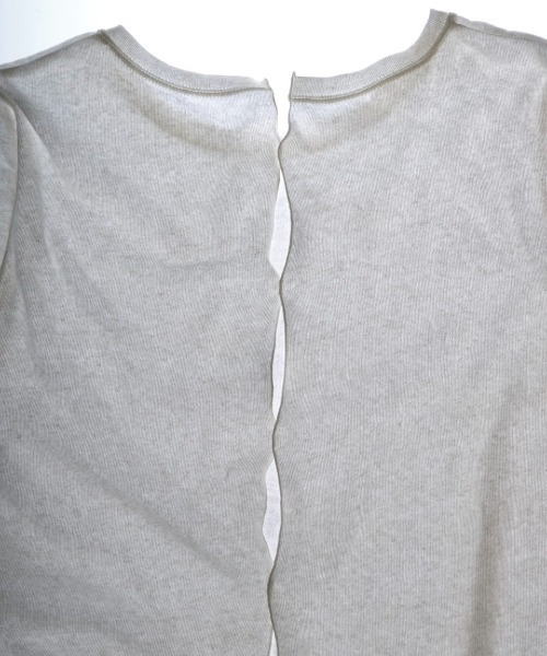 emmi(エミ)の「2wayスラブ天竺トップス(Tシャツ/カットソー・レディース・ブラック/ライム/ライトグレー/ホワイト・FREE)」の5枚目の写真