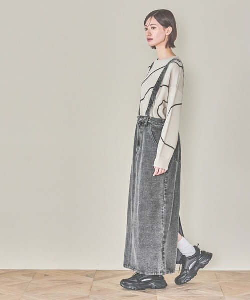 LAKOLE（ラコレ）の「2WAYデニムジャンスカ / 290786（ジャンパースカート・レディース・ブラック/ブルー・MEDIUM/LARGE）」の20枚目の写真