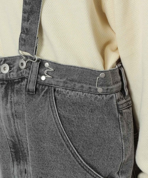 LAKOLE（ラコレ）の「2WAYデニムジャンスカ / 290786（ジャンパースカート・レディース・ブラック/ブルー・MEDIUM/LARGE）」の10枚目の写真