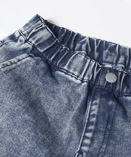 coca（coca）（コカ）の「キッズ　ケミカル加工デニムカーブパンツ（デニムパンツ・キッズ・ブラック/ブルー/ライトブルー/ライトベージュ・130/120/150/140）」の5枚目の写真