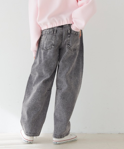 coca（coca）（コカ）の「キッズ　ケミカル加工デニムカーブパンツ（デニムパンツ・キッズ・ブラック/ブルー/ライトブルー/ライトベージュ・130/120/150/140）」の18枚目の写真