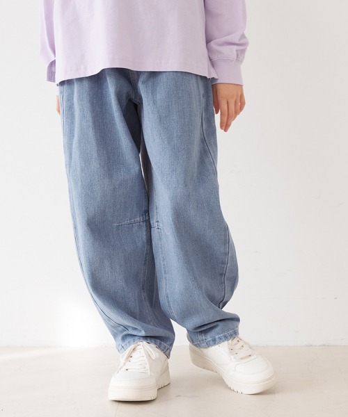 coca（coca）（コカ）の「キッズ　ケミカル加工デニムカーブパンツ（デニムパンツ・キッズ・ブラック/ブルー/ライトブルー/ライトベージュ・130/120/150/140）」の12枚目の写真