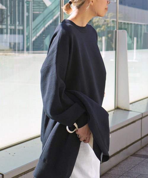 【新品】AP STUDIO コットンカシミヤリラックス プルオーバー コットンカシミヤリラックスプルオーバー（ニット/セーター