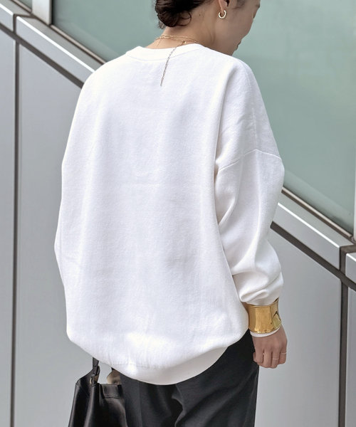 コットンカシミヤリラックスプルオーバー（ニット/セーター
