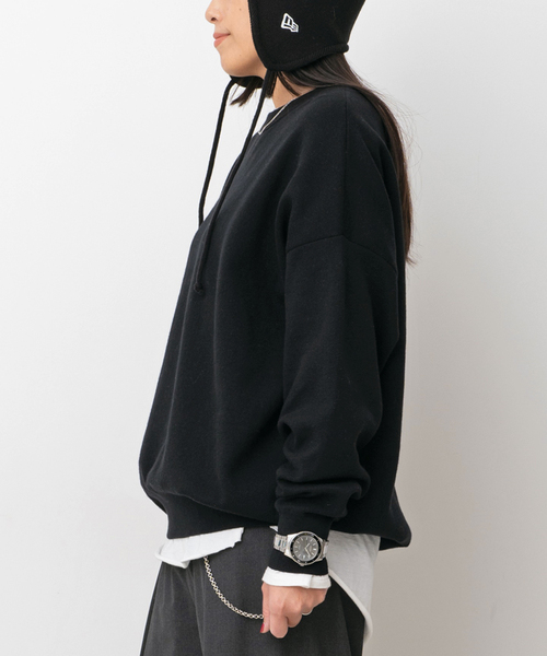 コットンカシミヤリラックスプルオーバー（ニット/セーター