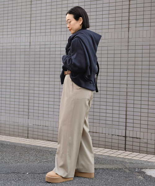 EVERYDAY I LIKE.（エヴリディアイライク）の「コットンカシミヤリラックスプルオーバー（ニット/セーター・レディース・ブラック/ホワイト/ネイビー・FREE）」の16枚目の写真