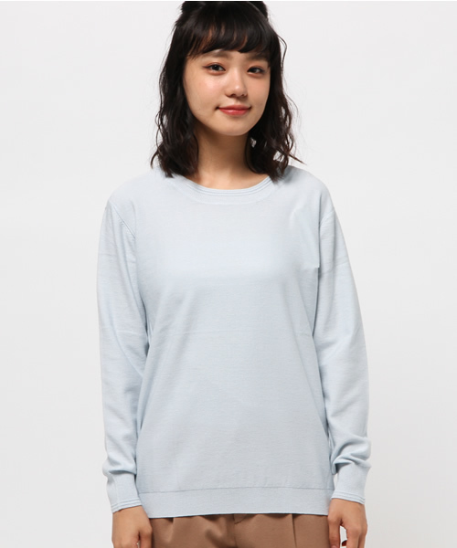 Kastane（カスタネ）の「リブタックプルオーバー（ニット/セーター・レディース・インディゴブルー/ライトグレー/カーキ/ピンク・FREE）」の5枚目の写真