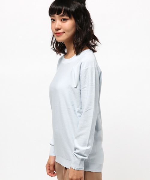 Kastane（カスタネ）の「リブタックプルオーバー（ニット/セーター・レディース・インディゴブルー/ライトグレー/カーキ/ピンク・FREE）」の6枚目の写真