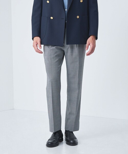 green label relaxing（グリーンレーベルリラクシング）の「TWPU メランジ トロピカル 1P スラックス -ウォッシャブル・ストレッチ・防シワ-（スラックス・メンズ・ダークグレー/グレー/その他1・S/L/M/XL）」の3枚目の写真