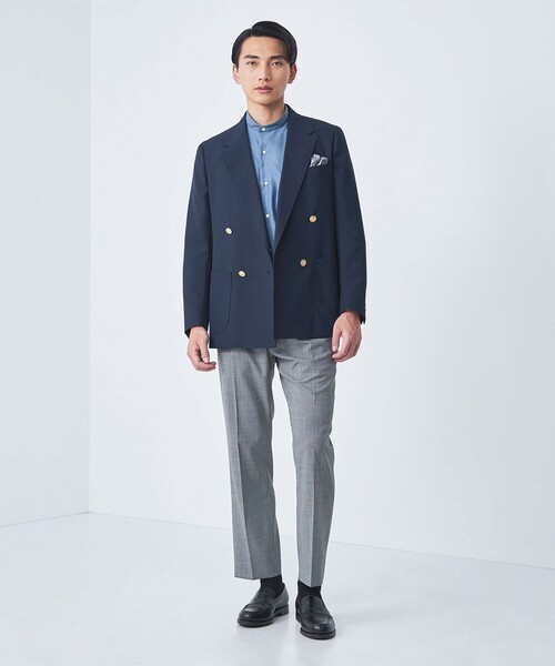 green label relaxing（グリーンレーベルリラクシング）の「TWPU メランジ トロピカル 1P スラックス -ウォッシャブル・ストレッチ・防シワ-（スラックス・メンズ・ダークグレー/グレー/その他1・S/L/M/XL）」の4枚目の写真