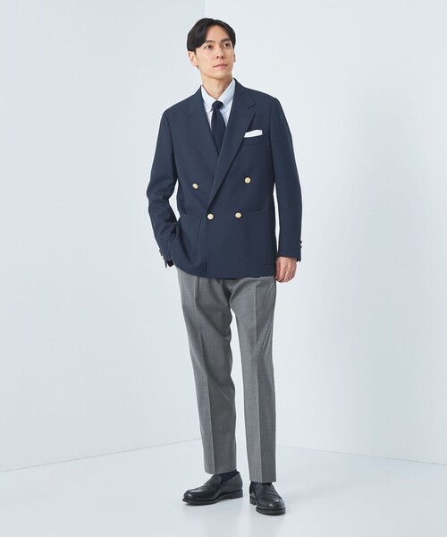 green label relaxing（グリーンレーベルリラクシング）の「TWPU メランジ トロピカル 1P スラックス -ウォッシャブル・ストレッチ・防シワ-（スラックス・メンズ・ダークグレー/グレー/その他1・S/L/M/XL）」の5枚目の写真