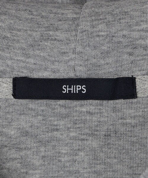 SHIPS（シップス）の「【WEB限定】SHIPS: ワンポイントロゴ ガスコットン ダブルニット ジップパーカー（セットアップ対応）（パーカー・メンズ・グレー/ダークグレー/ネイビー・X-LARGE/LARGE/MEDIUM/SMALL）」の18枚目の写真