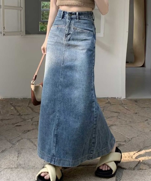 ｳｴｽﾄ切替ﾃﾞﾆﾑﾛﾝｸﾞSK（スカート）｜SPIGA（スピーガ）