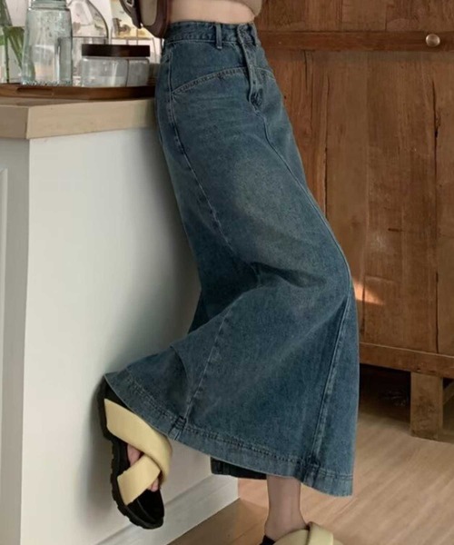 ｳｴｽﾄ切替ﾃﾞﾆﾑﾛﾝｸﾞSK（スカート）｜SPIGA（スピーガ）