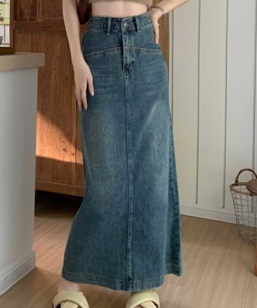 ｳｴｽﾄ切替ﾃﾞﾆﾑﾛﾝｸﾞSK（スカート）｜SPIGA（スピーガ）