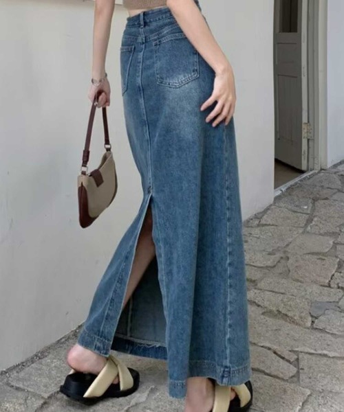 ｳｴｽﾄ切替ﾃﾞﾆﾑﾛﾝｸﾞSK（スカート）｜SPIGA（スピーガ）