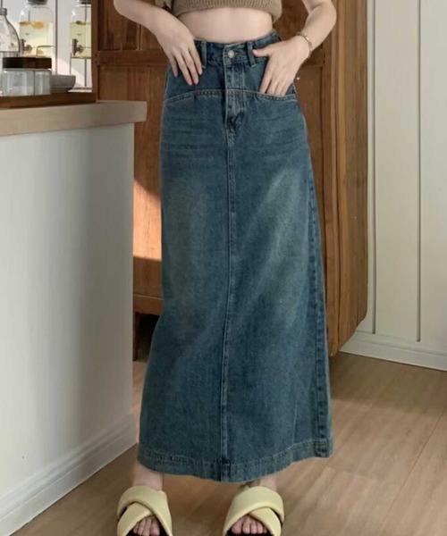 ｳｴｽﾄ切替ﾃﾞﾆﾑﾛﾝｸﾞSK（スカート）｜SPIGA（スピーガ）