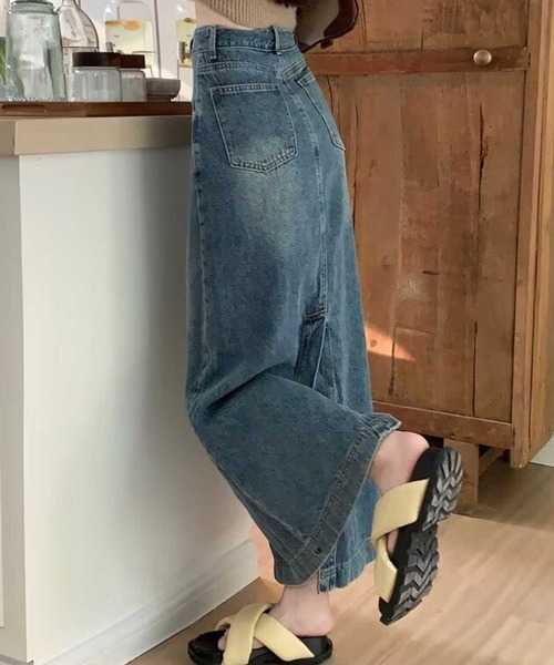 ｳｴｽﾄ切替ﾃﾞﾆﾑﾛﾝｸﾞSK（スカート）｜SPIGA（スピーガ）