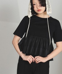 Ray BEAMS | ティアード キリカエ クルーネック Tシャツ(Tシャツ/カットソー)