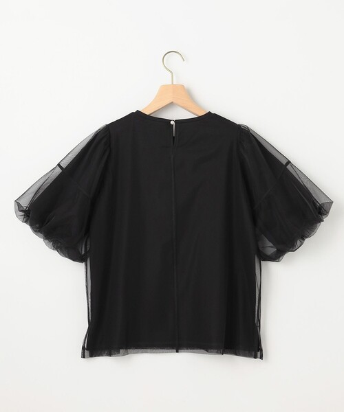 組曲(クミキョク)の「チュールカバー カットソー(Tシャツ/カットソー・レディース・ライトグレー系/ブラック系・F)」の8枚目の写真