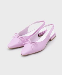 【抗菌防臭加工】リボンフラットミュール