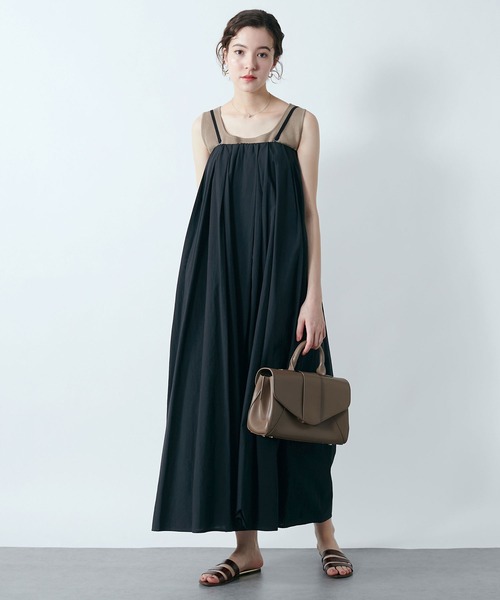 TITE IN THE STORE(ティテ インザ ストア)の「コットンベアサロペット(サロペット/オーバーオール・レディース・グリーン/ブラック・38)」の4枚目の写真