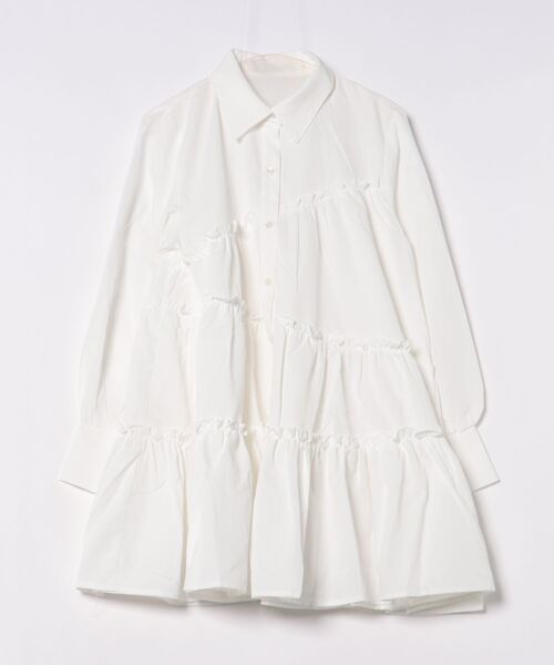 apres jour clair（アプレジュールクレア）の「【apres jour clair】ティアードチュニックシャツ（チュニック・レディース・チャコールグレー/オフホワイト/ブルー系その他/ミント/ブラウン系その他/ベージュ・X-LARGE/フリー）」の15枚目の写真