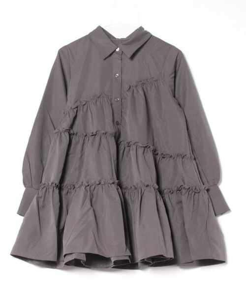 セール】【apres jour clair】ティアードチュニックシャツ（チュニック