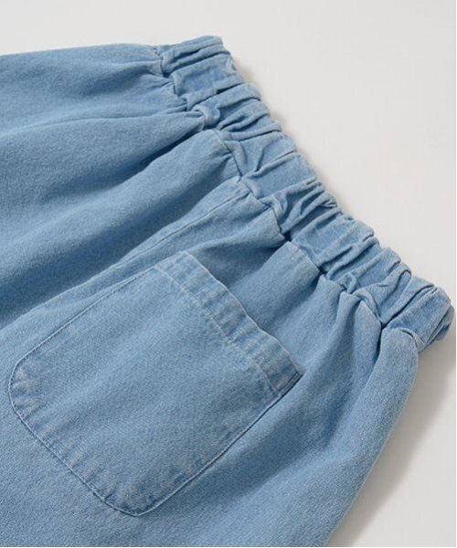 Lycee mine（リセマイン）の「【セットアップ】フリルブラウス&フリルワイドパンツ（セットアップ・キッズ・ブラック/サックスブルー/ライトグレー/カラフル/ブルー/ミント・120cm/140cm/130cm/150cm/110cm/100cm）」の11枚目の写真