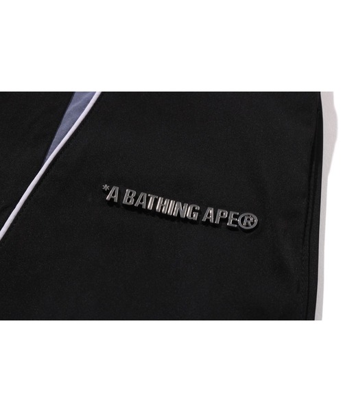 A BATHING APE（アベイシングエイプ）の「BATHING APE LOGO NYLON TRACK PANTS（その他パンツ・メンズ・チャコール/ブラック・MEDIUM/X-LARGE/LARGE/SMALL）」の5枚目の写真