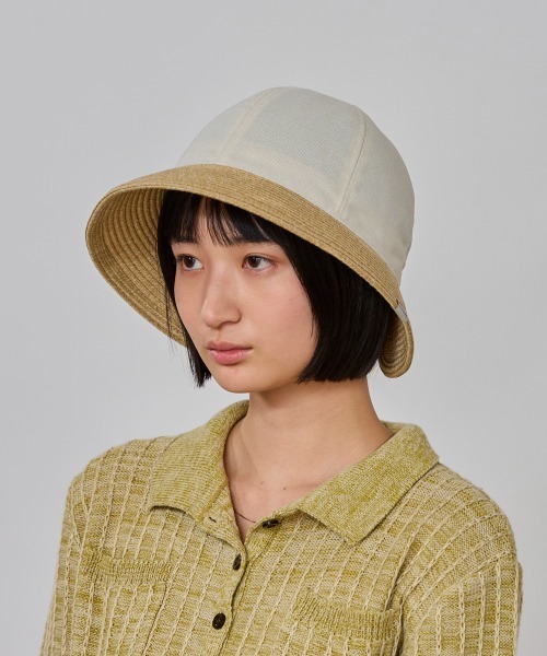 OVERRIDE(オーバーライド)の「OVERRIDE WASHABLE BD LLIKE WIDE HAT / オーバーライド(ハット・レディース・ブラック/ベージュ・58cm)」の11枚目の写真