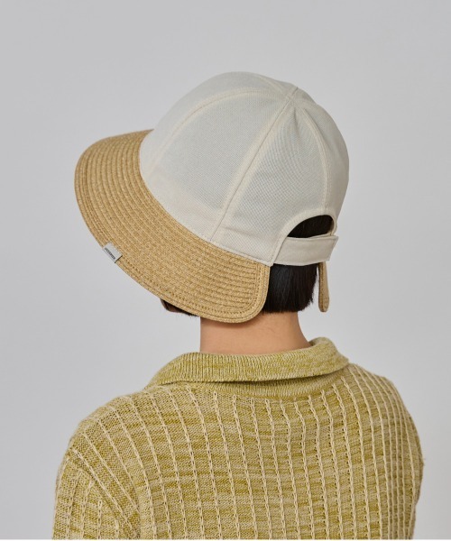 OVERRIDE(オーバーライド)の「OVERRIDE WASHABLE BD LLIKE WIDE HAT / オーバーライド(ハット・レディース・ブラック/ベージュ・58cm)」の9枚目の写真