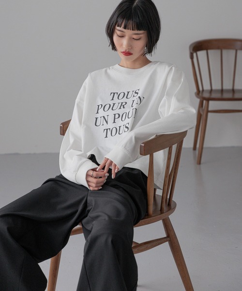 専用① セール】ショートロゴプリントLS 240591（Tシャツ/カットソー