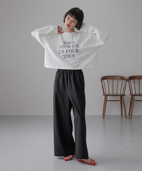 セール】ショートロゴプリントLS 240591（Tシャツ/カットソー