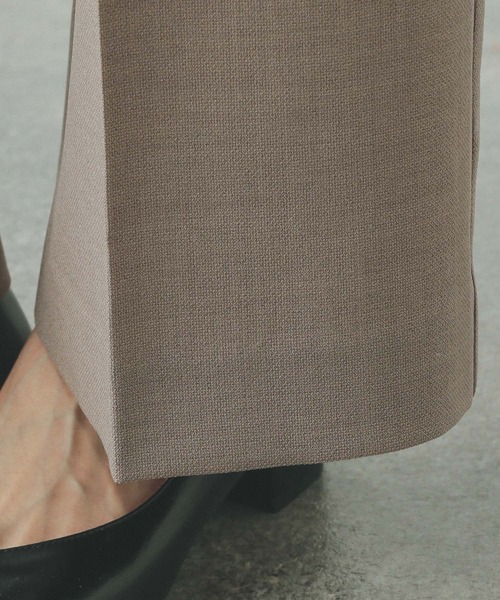 GLOBAL WORK（グローバルワーク）の「お手入れラクラクセットアップ/ワイドパンツ/253482（その他パンツ・レディース・グレイッシュベージュ/ライトベージュ/ブラック/ダークグレー/ベージュ系その他3・X-SMALL/LARGE/MEDIUM/SMALL）」の7枚目の写真