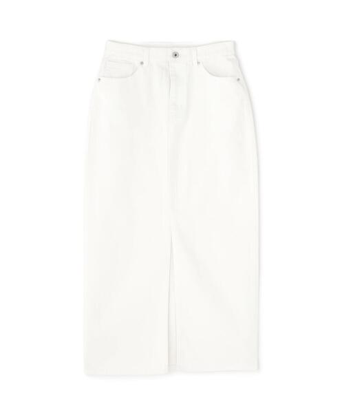 FREE'S MART（フリーズマート）の「◆［MFM］デニムナロースカート（デニムスカート・レディース・ホワイト/ライトインディゴブルー/ブルー系その他・SMALL/MEDIUM）」の4枚目の写真